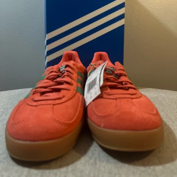 Adidas Originals Gazelle Indoor Sneakers Preloved Scarlet Green Men’s 11 JH5407 - Picture 2 of 11